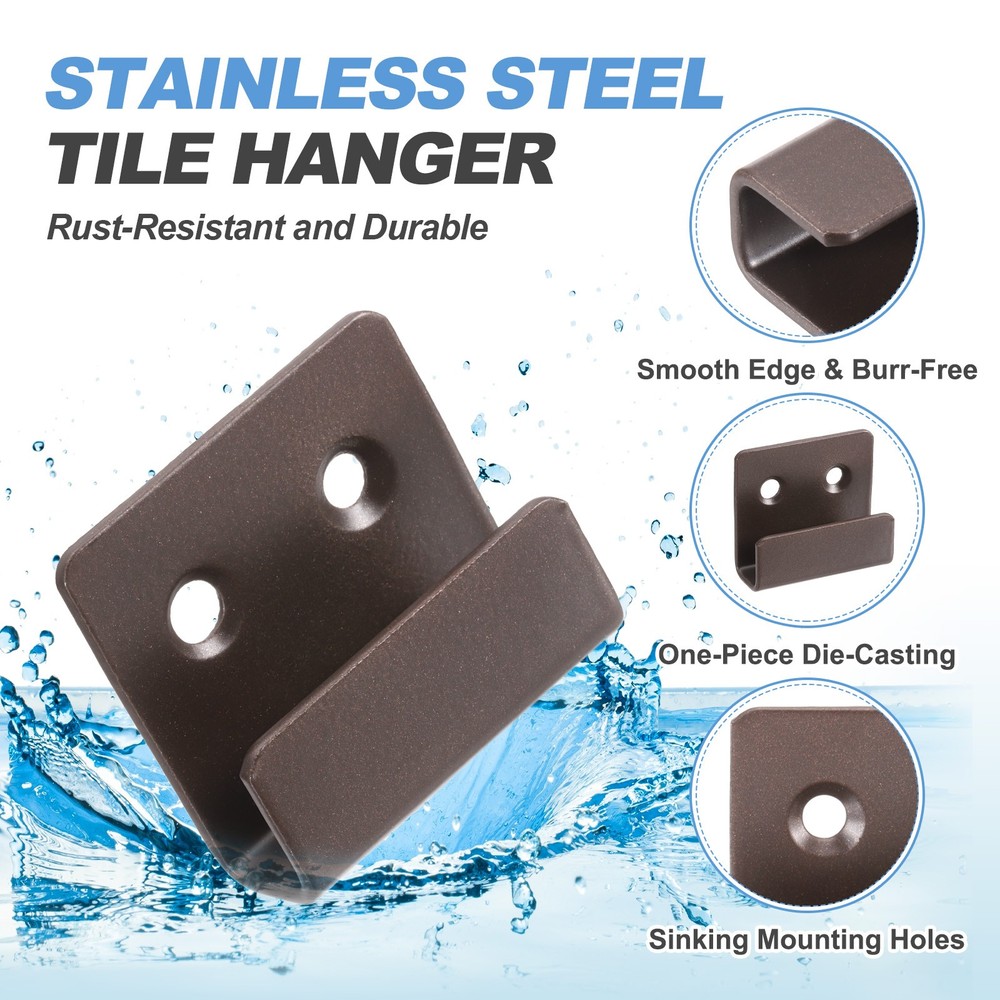 10pcs tile hooks, for black bronze, 10mm (3/8")