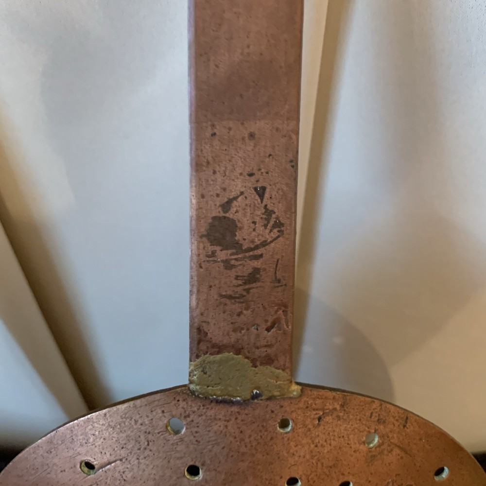 Antique large copper Ladle