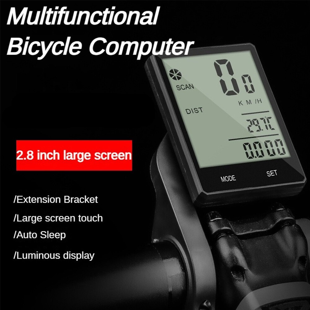 Riding Odometer Multifunctional Wireless Bicycle Computer Waterproof Code Meter