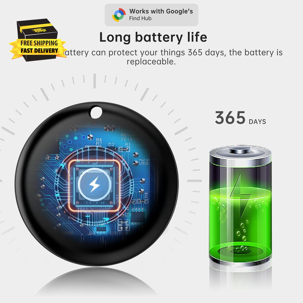 Air Tracker Tag for Android（Android Only ） IP65 Waterproof Smart Tag & Item Find