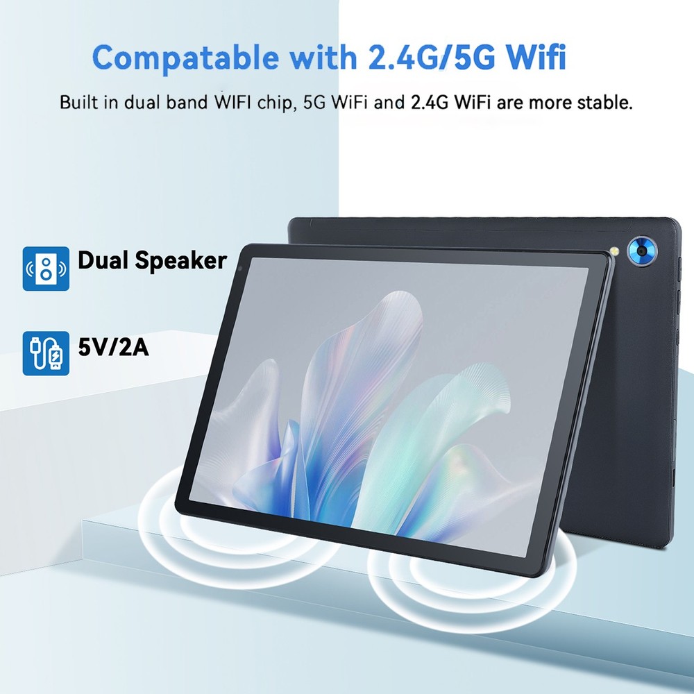 Android Tablet 10.1" Octa-core Processor 10GB RAM 128GB ROM HD IPS Dual Camera