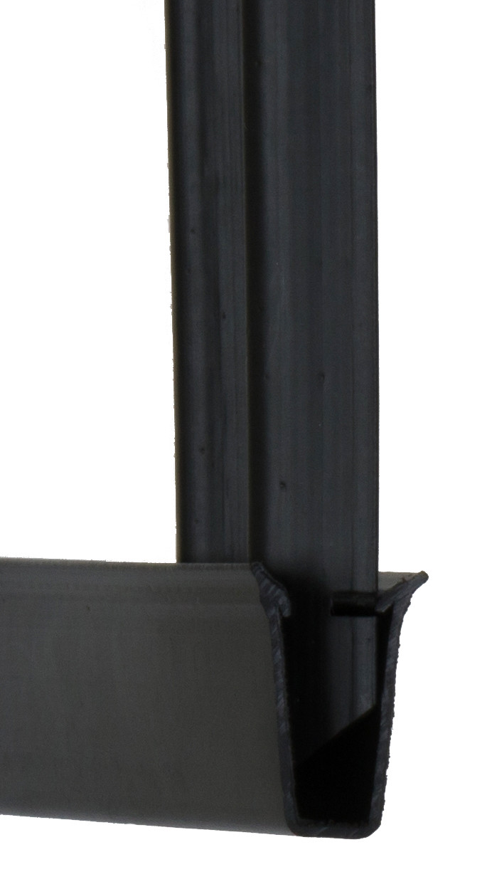 4 ft High Black Wave Slat™ Single Wall Privacy Chain Link Fence Slats