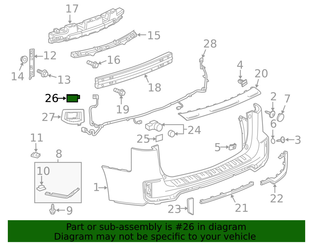 Genuine GM Side Obstacle Detection Control Module 84525874