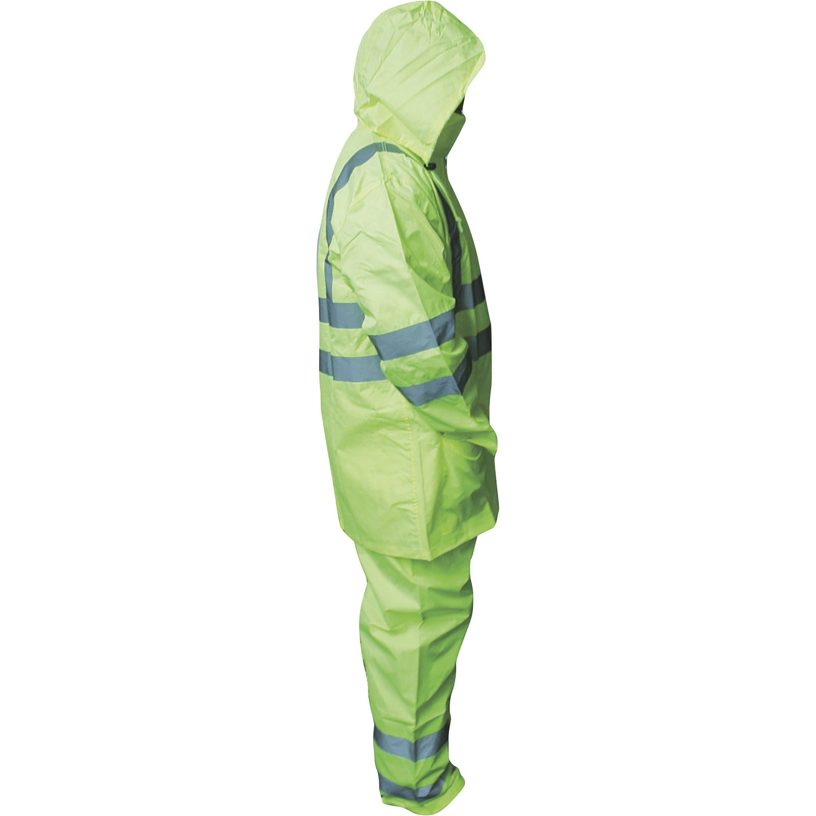 Forester Men's Class 3 High Visibility Rain Suit, Lime, Medium, Model# 7252G-M