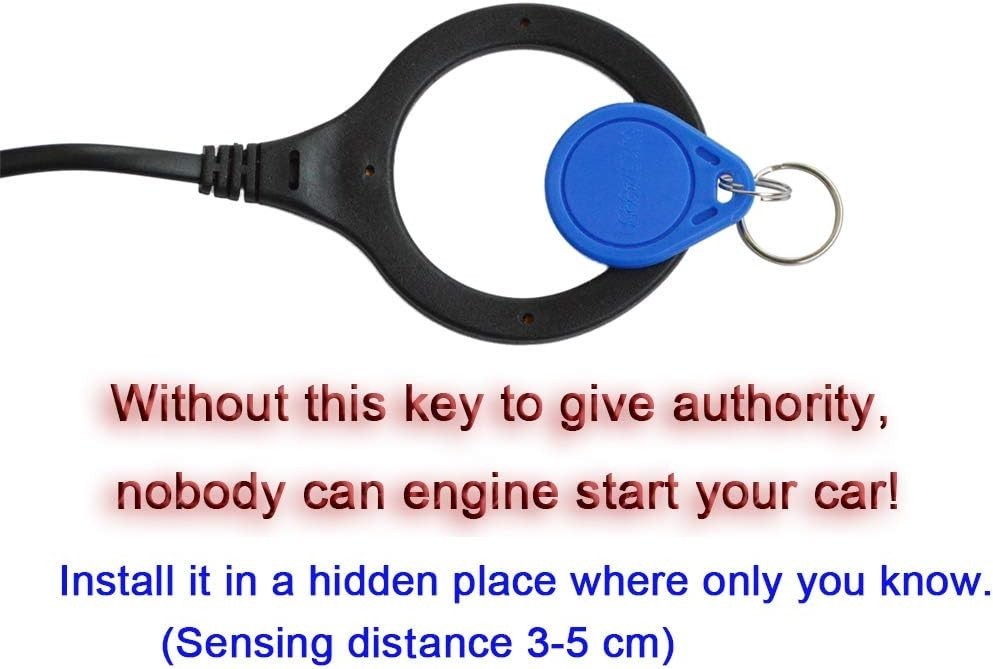 Car Push to Start Ignition Kit, Keyless Go Engine Start Stop Button Syst...