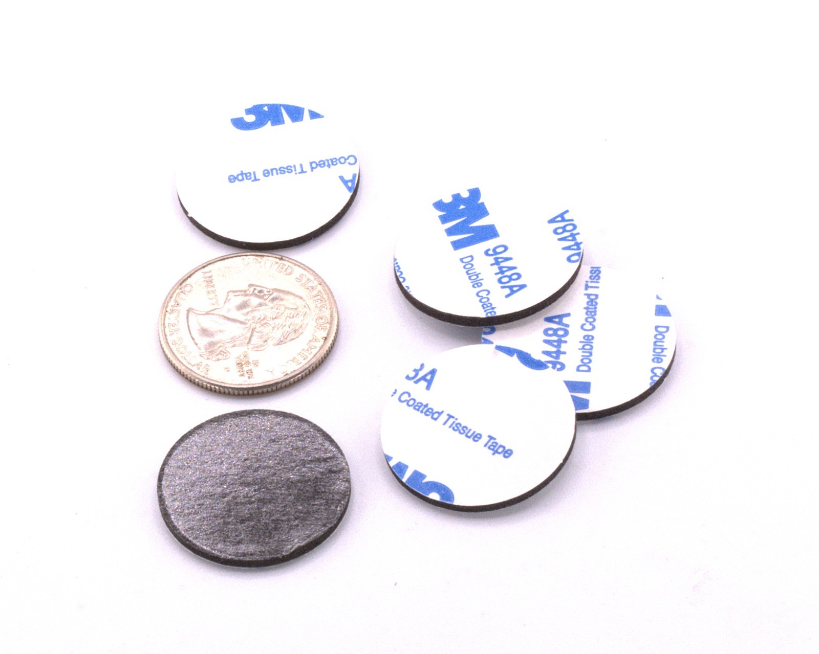 1" x 1/16" Silicone Rubber Bonding Pads with 3M Adhesive for Repair Fabrication