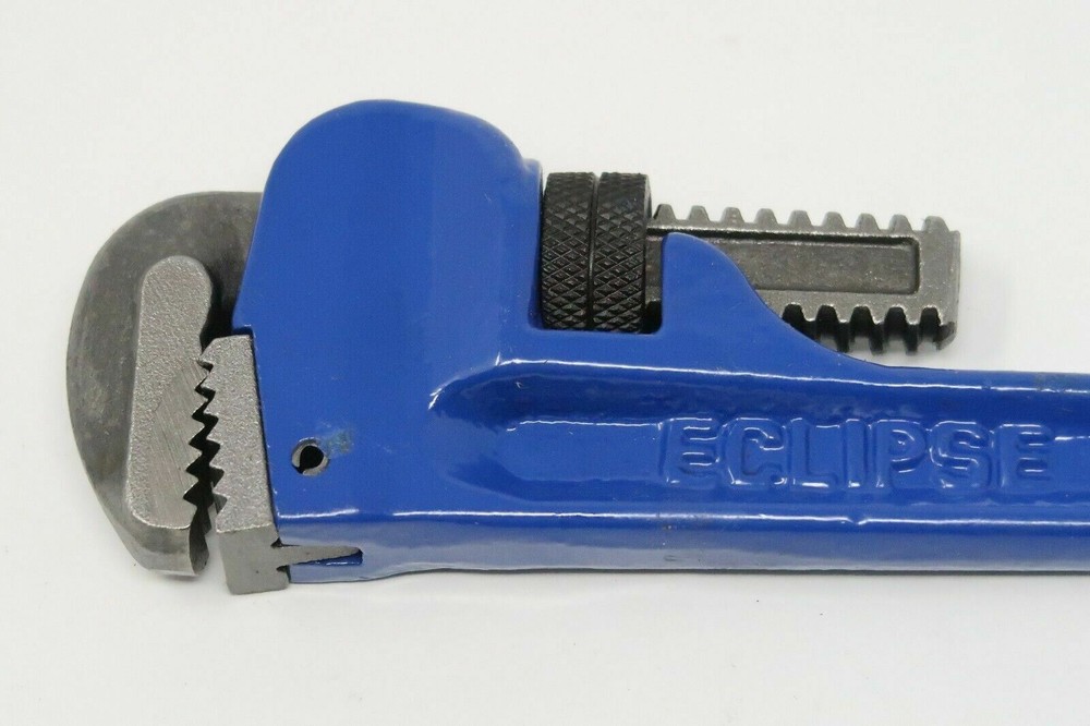1 pcs Eclipse Tools ELPW8, 8" Leader Pattern Pipe Wrench Blue ENGLAND