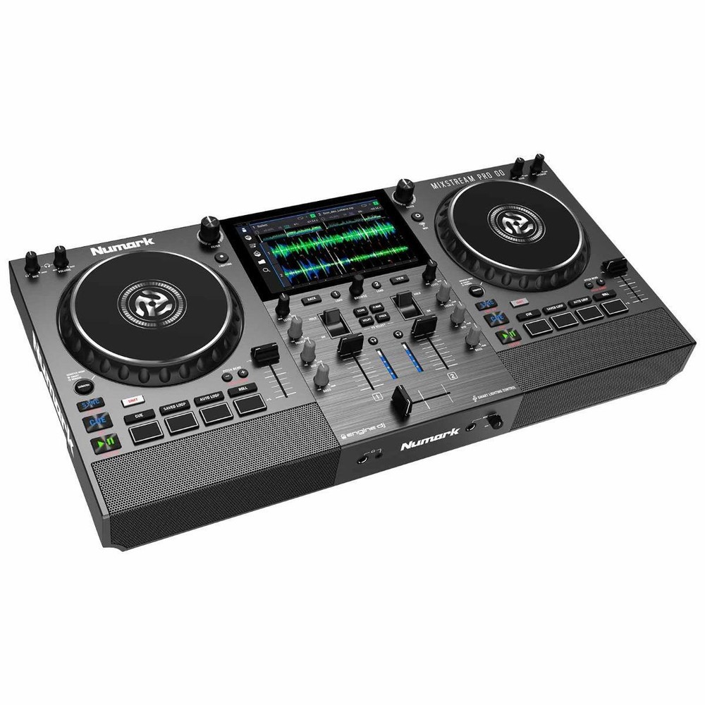 Numark MIXSTREAM PRO GO Streaming Battery Powered DJ Controller w Black Case