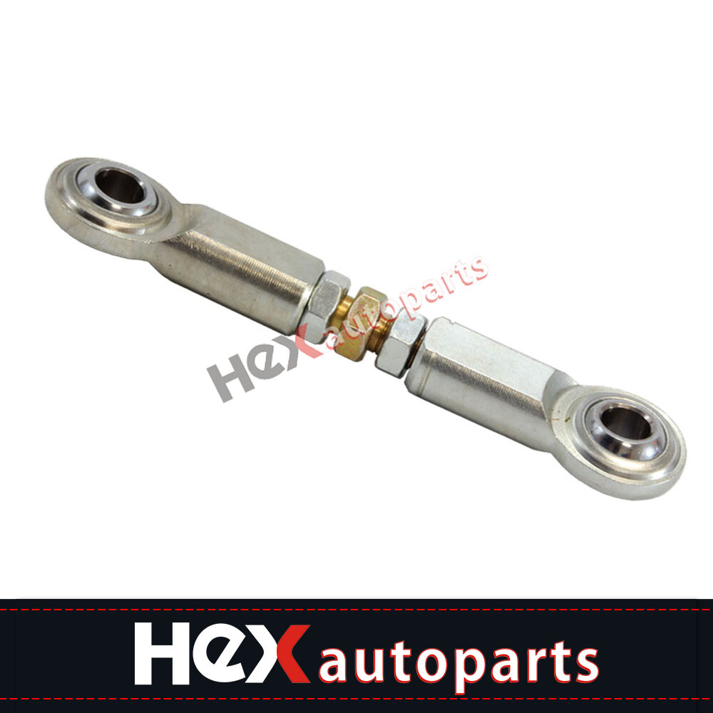 Adjustable 3/8"- 24 Thread Turnbuckle with a 3/8" Bore, Heim Joints, Rod End