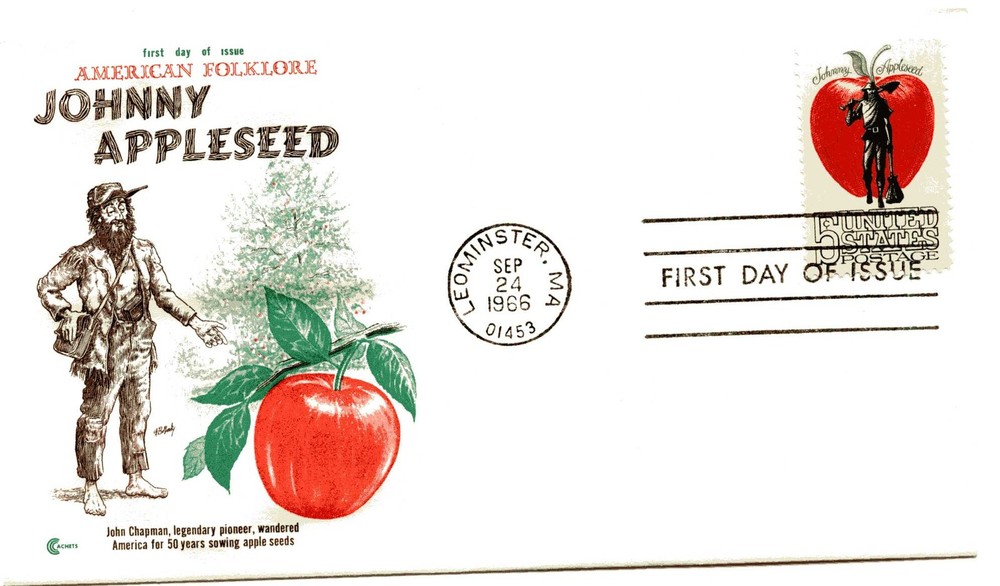 1317 Johnny Appleseed, Cover Craft Cachets, (CCC), FDC