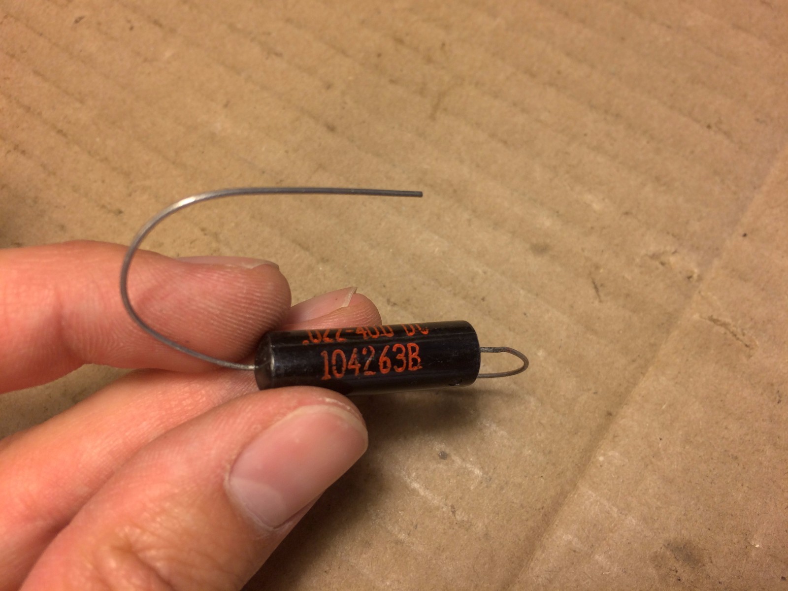 NOS Vintage Sprague .022 uf 400v Black Beauty Capacitor Gibson Les Paul (Qty Ava