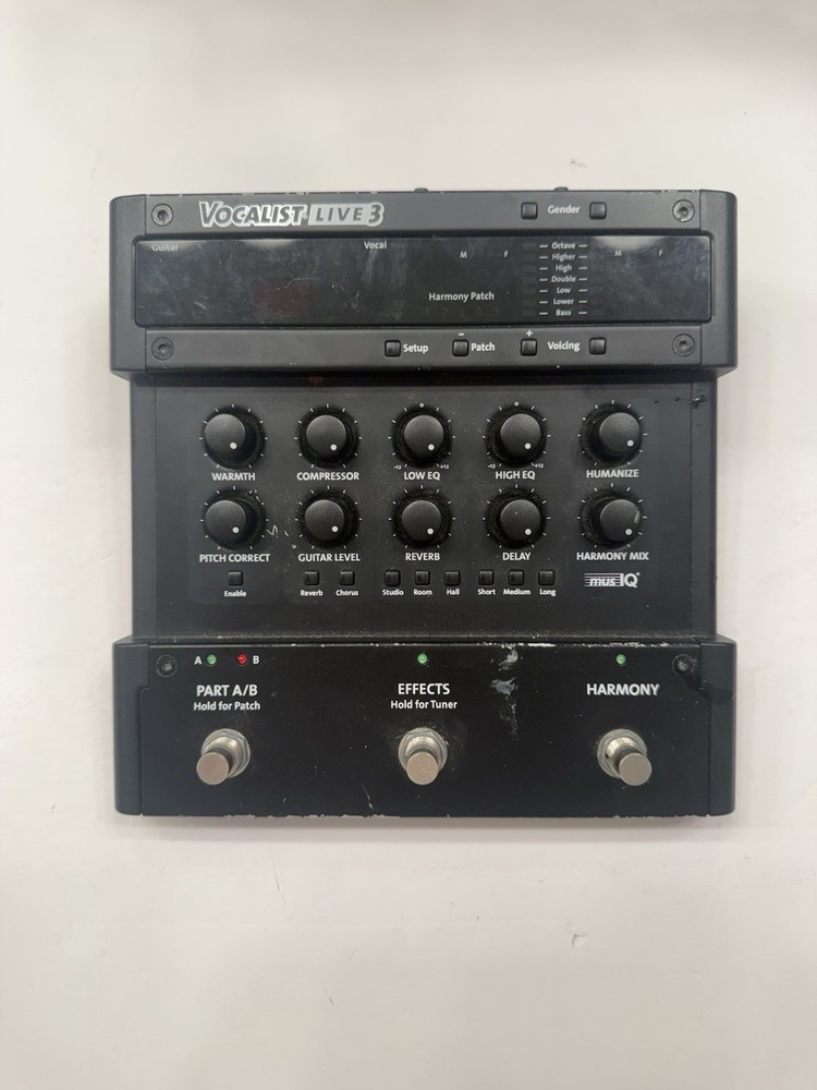 Digitech Vocalist Live 3 Vocal Multi Effects Processor Pedal + Power Supply