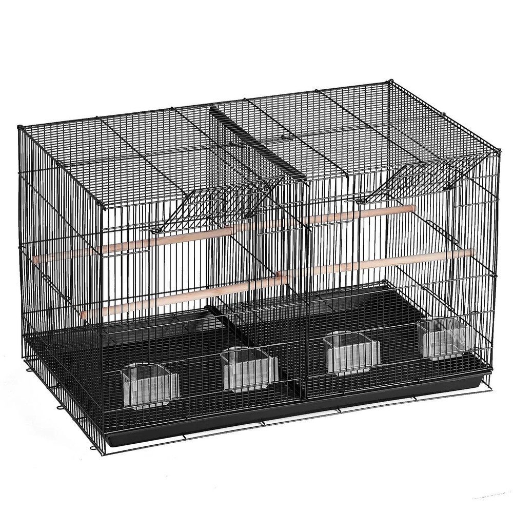 30-inch Flight Bird Cage, Stackable Divided Small Parakeet Cage for Parrots Cana