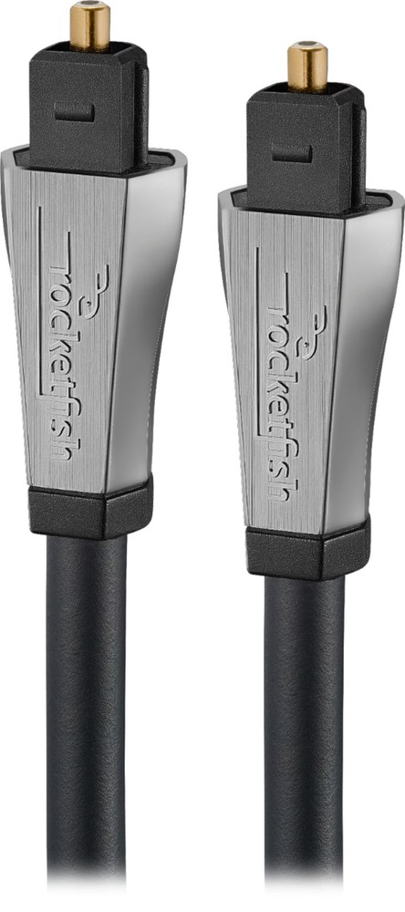 Rocketfish- 12' Toslink Optical Audio Cable - Black