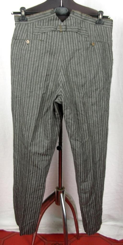 VINTAGE 1930 ITALY PRANDONI DI G.B. ROSTI PINSTRIPE BESPOKE TROUSERS PANTS