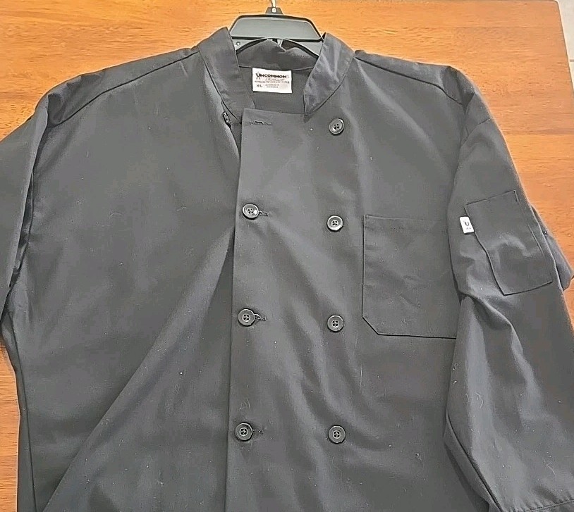 Uncommon Threads Chef Coat Jacket, Long Sleeve, Size XLarge