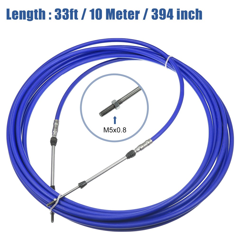 Single 33ft 10 Meter 394" Marine Type 3300 / 33C Throttle Shift Cable Universal