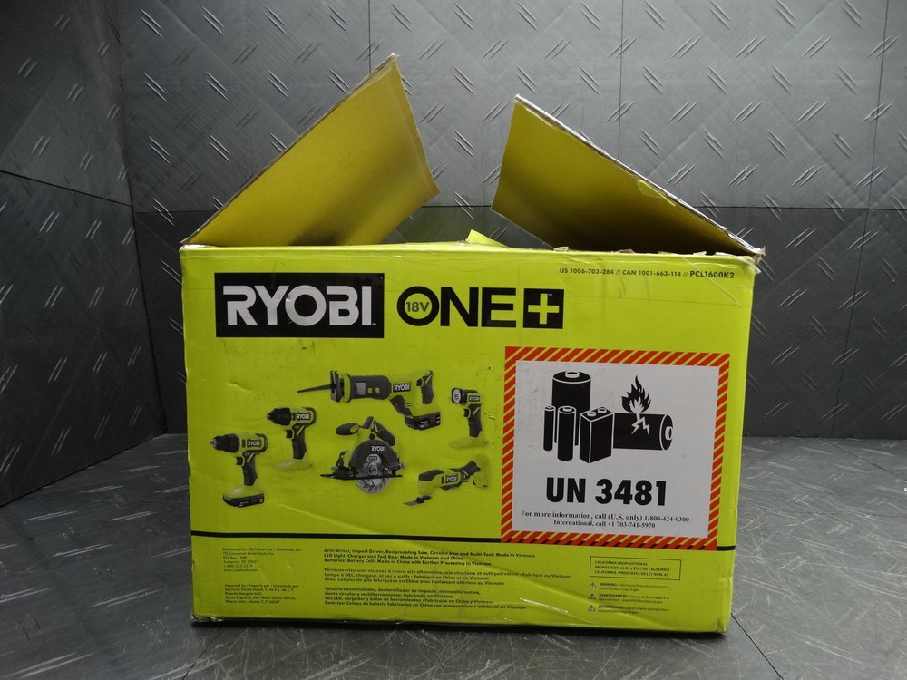 RYOBI ONE+ 18V Cordless 6-Tool Combo Kit