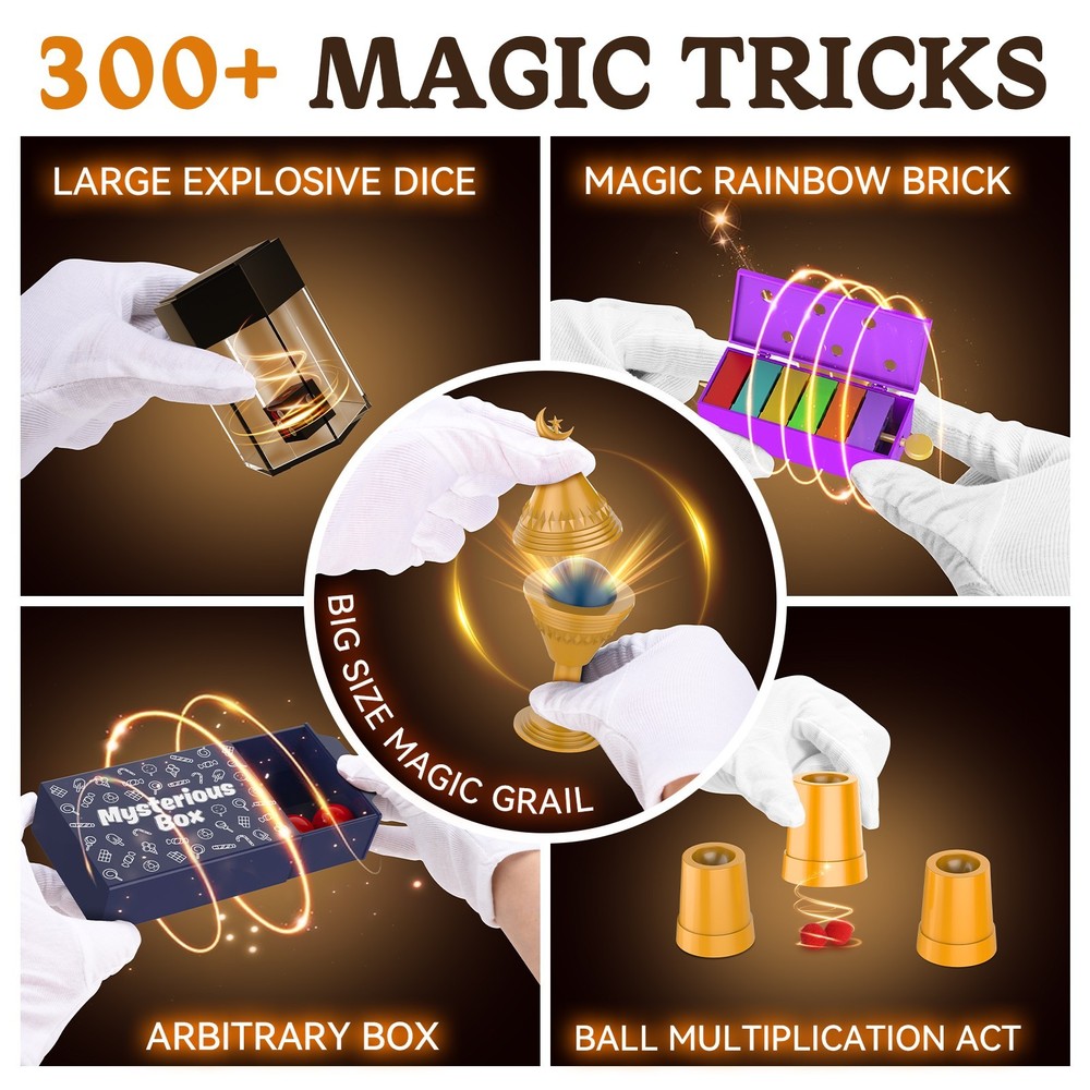 Nicella Magic Kit for Kids,300+ Magic Tricks with Step-by-Step Video Instruction