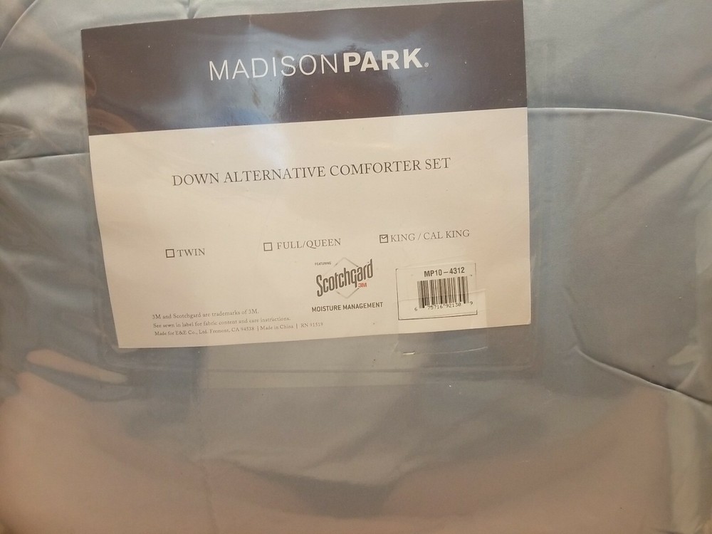 Madison Park Down Alternative King Comforter Set In Blue