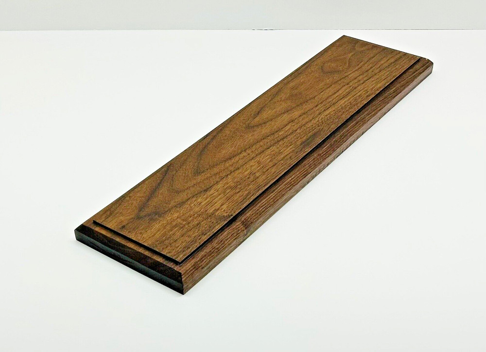 24" O Scale Model Train Display Case, Walnut Base