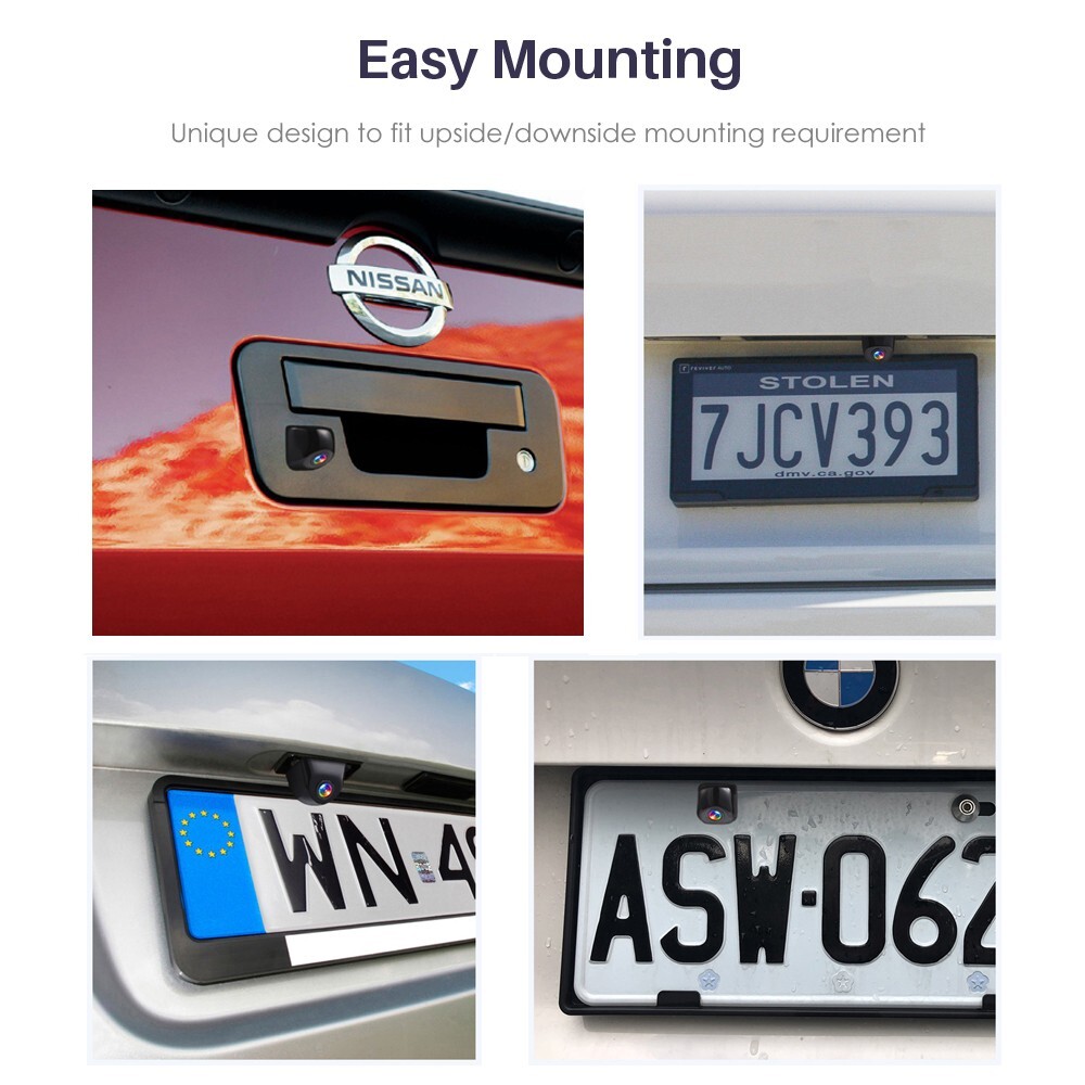 Flush Mount Rear-View Backup Camera