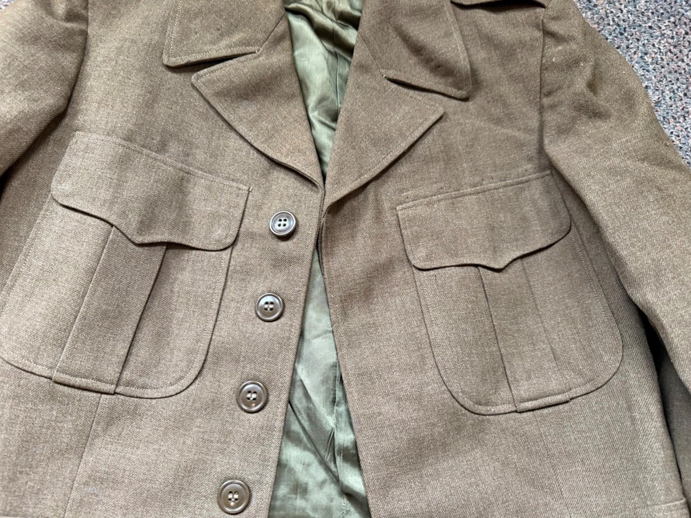 ORIGINAL WWII US ARMY EM NCO M1944 CLASS A IKE JACKET- XSMALL 36R