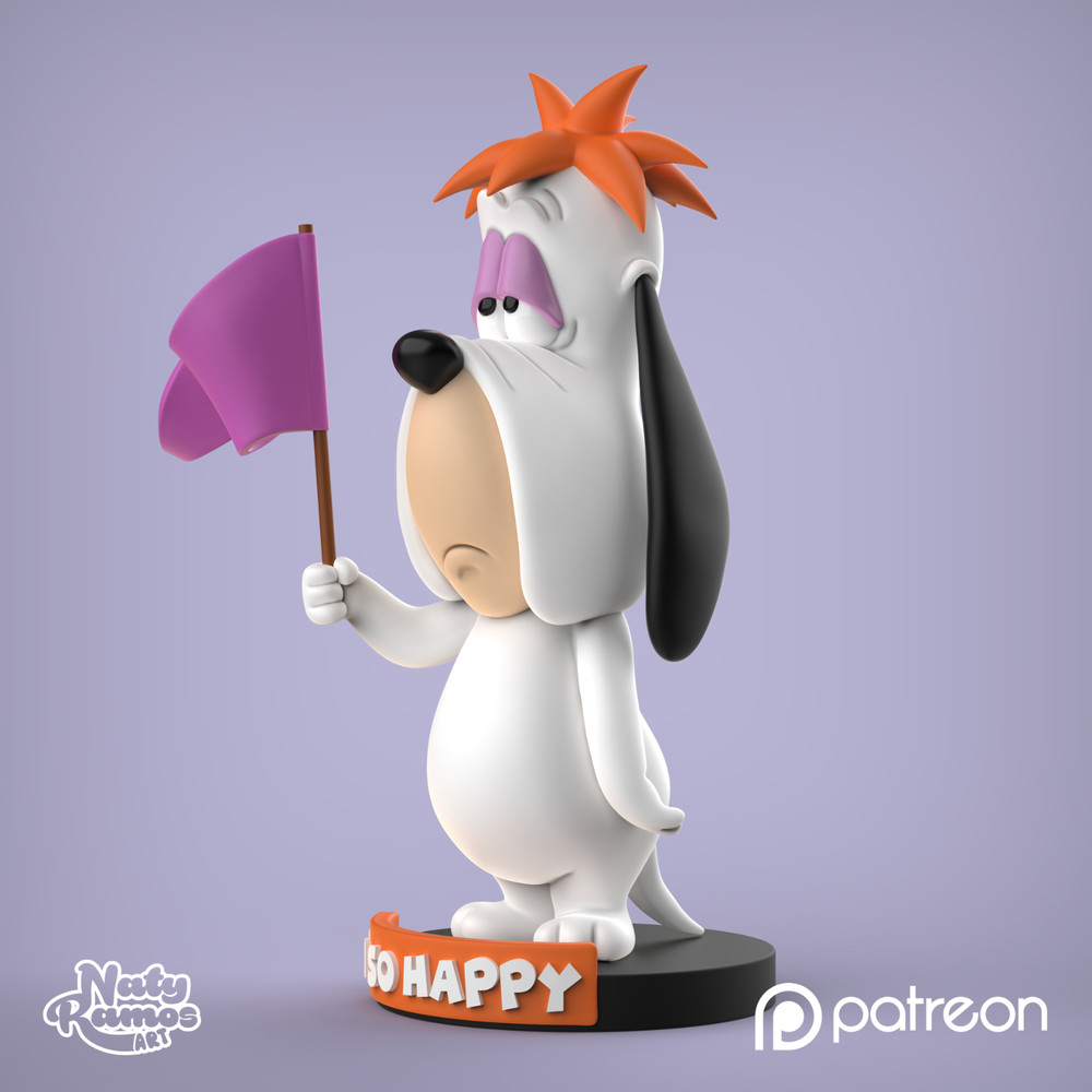 UNPAINTED Droopy Dog 3D Printed Model Kit NR