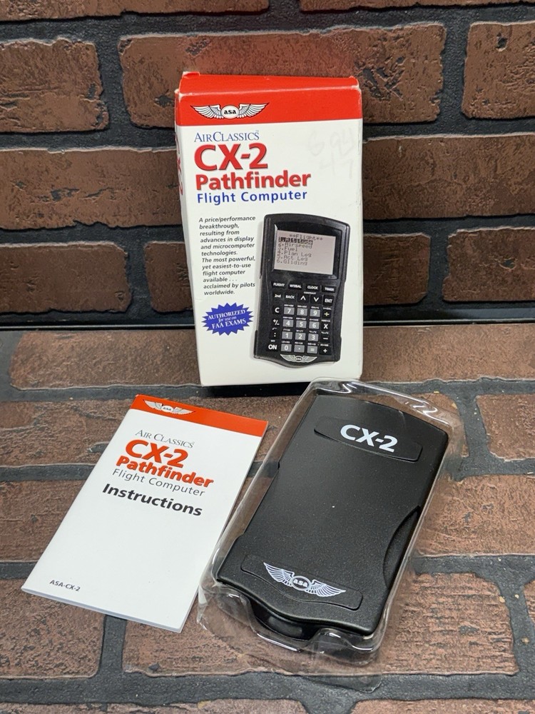 Air Classics ASA-CX2 Pathfinder Flight Planning Computer w/Original Box +Manual
