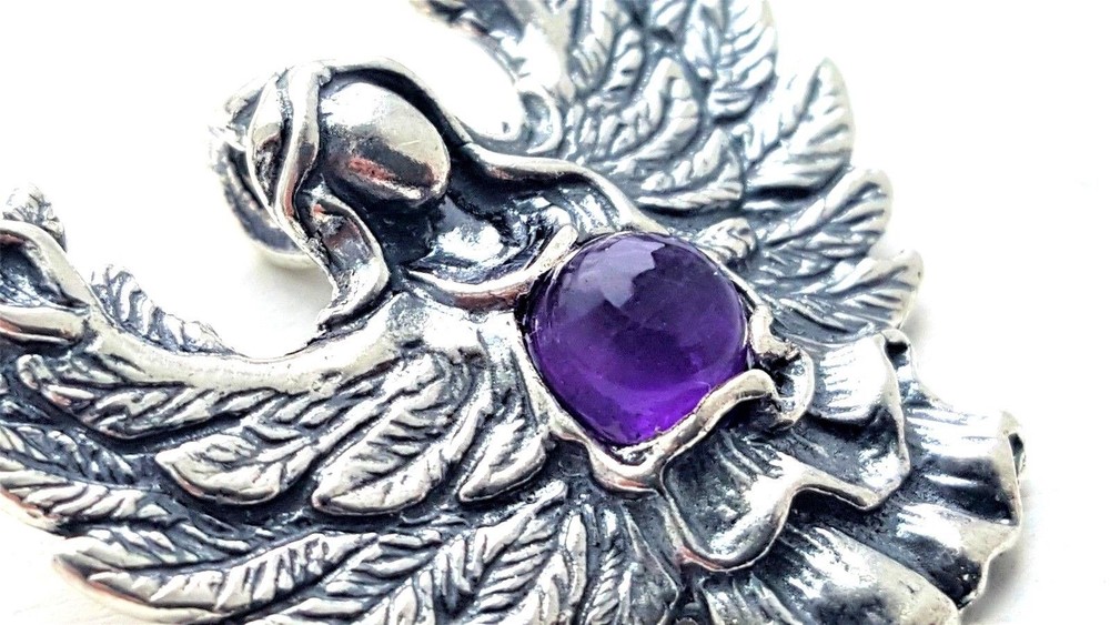Guardian Angel Pendant with Amethyst
