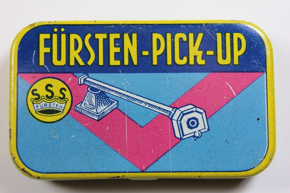 Vintage FURSTEN - PICK UP  Phonograph Needles Empty TIN