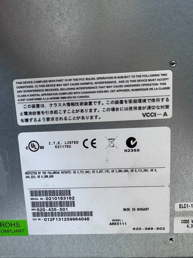 Avocent AMX5111 Desktop User Station Communication Switch - PS/2 USB SERIAL ETH.