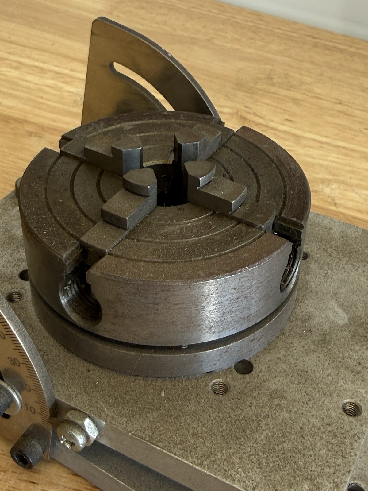 Sherline 3750 Tilting Angle Table Sine Plate for Milling Vise With 4 Jaw Chuck