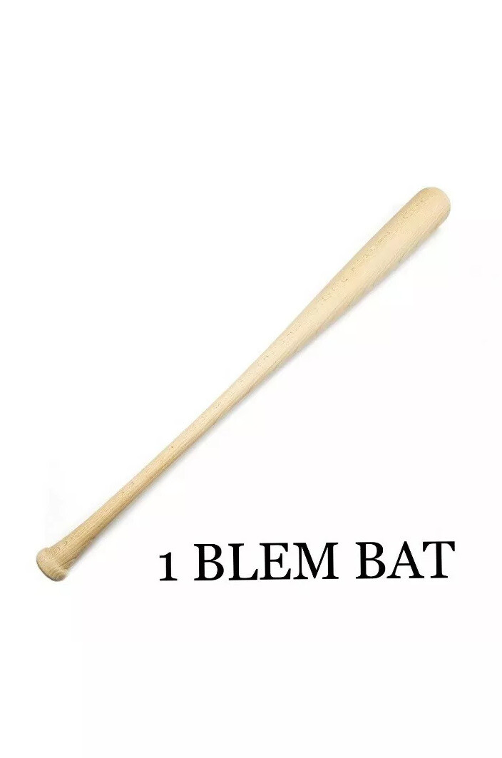1 Pack-26”-30” Wooden Baseball Bat (Blem Bat) Maple Or Ash Wood