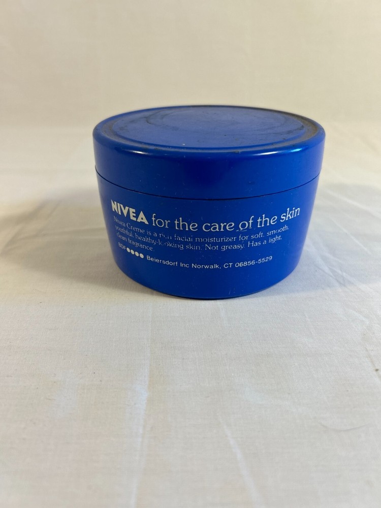 vtg Nivea Empty Container Only Blue Plastic Lid For Nivea Moisturizing Cream