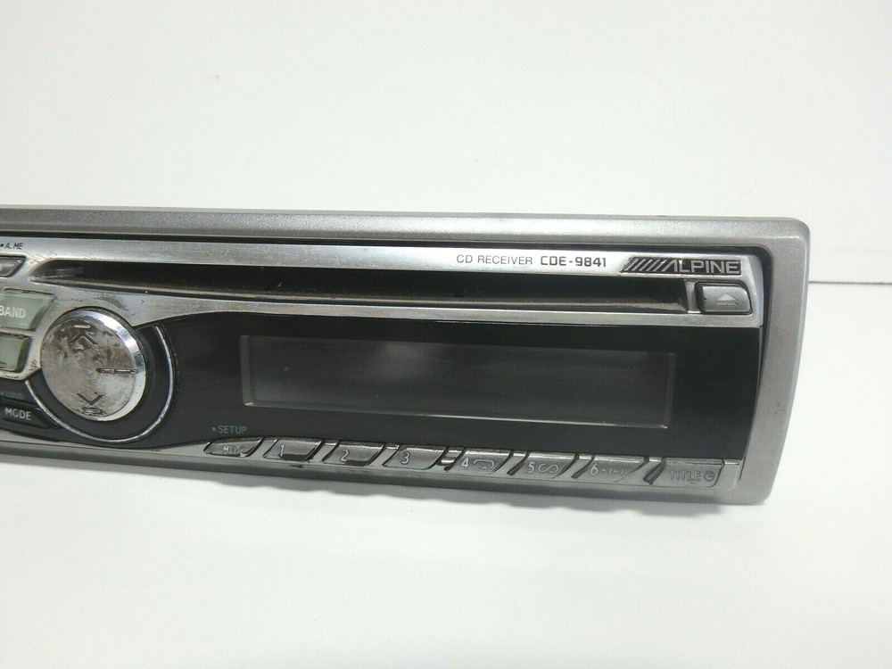 ALPINE CAR STEREO CDE-9841 HEAD UNIT COMPLETE / NO HARNESS