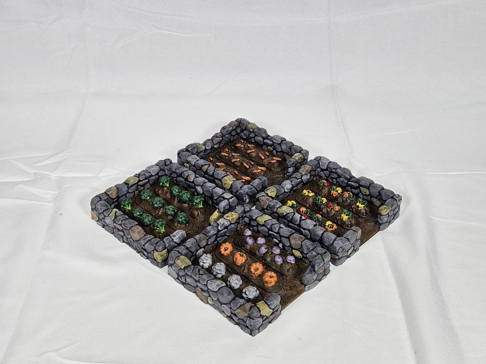 Modular Farm Plots 28mm Tabletop Terrain, Dnd