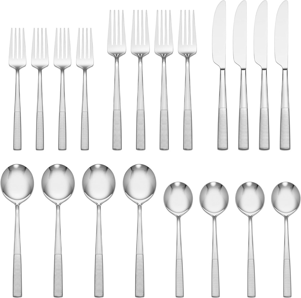 898323 Modulus Mirror 20-Piece Flatware Set