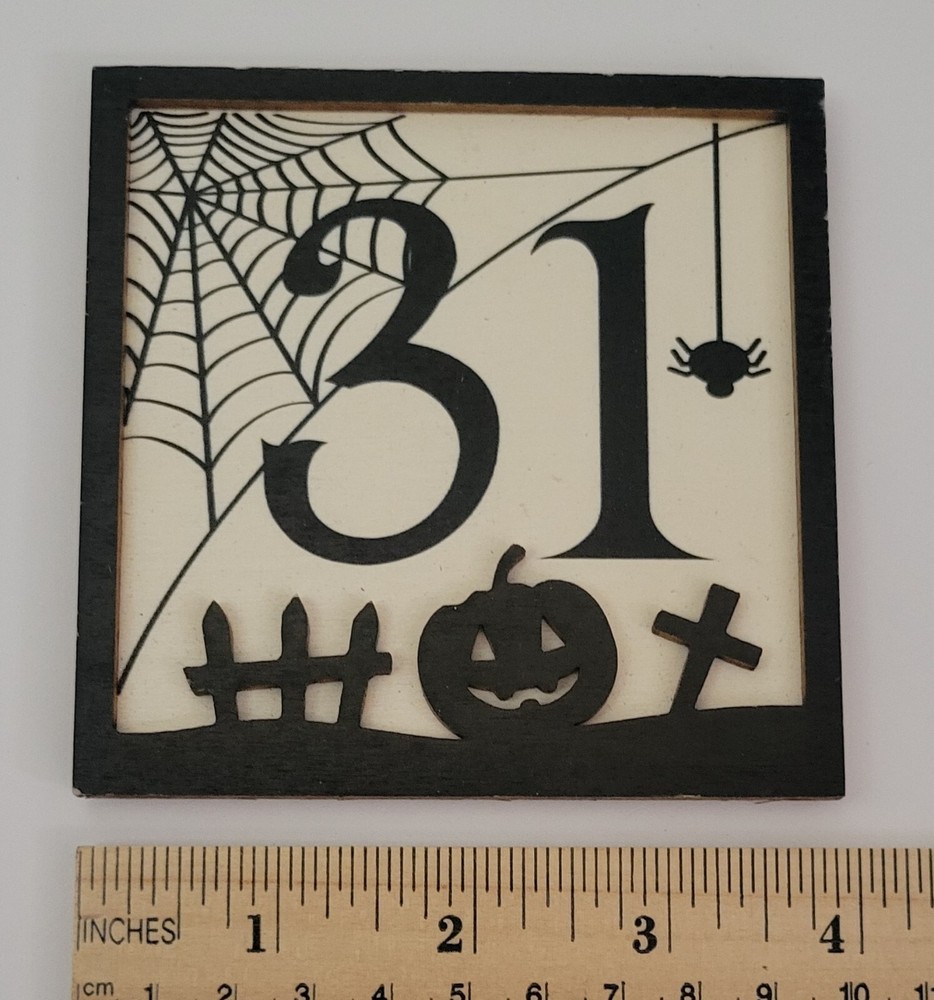 Halloween Craft Piece Balsa Wood