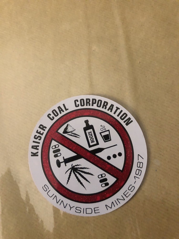 coal mining stickers nice older coal company