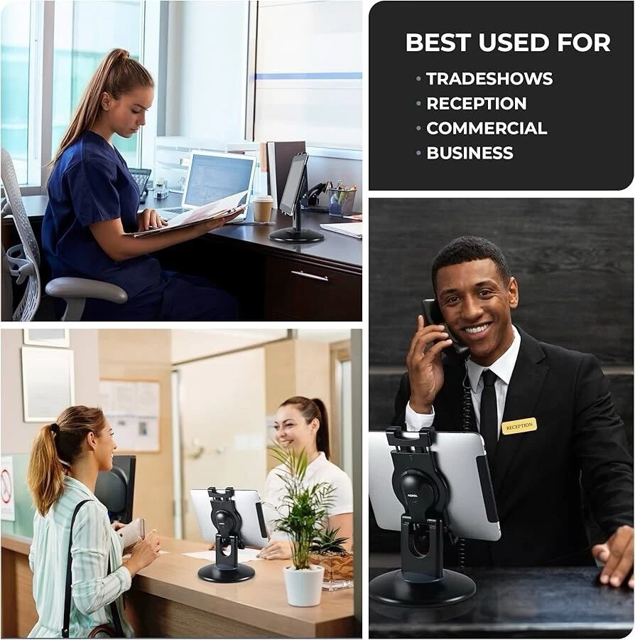 Aidata US-2002 Universal Tablet ViewStation for 7"-10" Tablets, Black