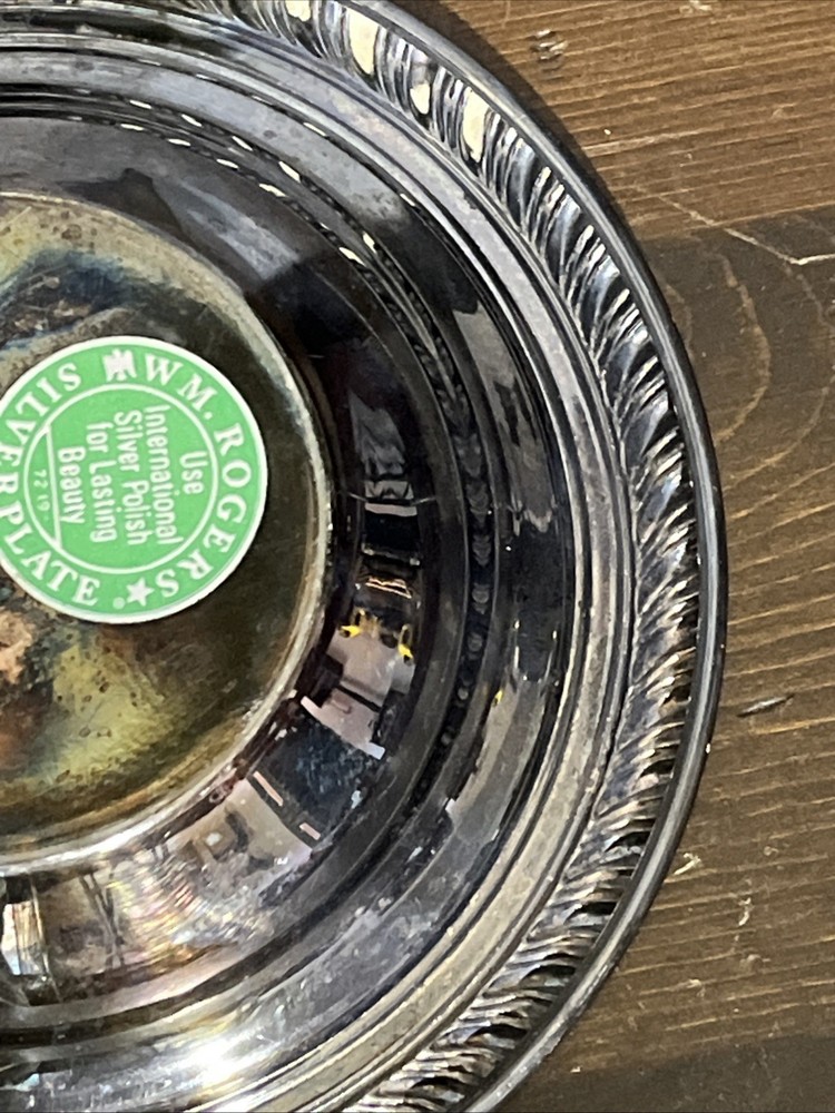 WM Rogers Silverplate Bowl Small Dessert Candy Dish Round International Silver