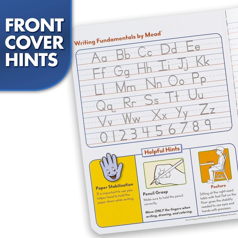 Primary Composition Book K-2 - 100 Sheets Creative Writing Tablet Blue Marble