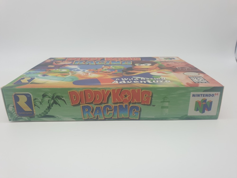 DIDDY KONG RACING BOX - N64 - REPLACEMENT BOX WITH INSERT TRAY + CLEAR CASE