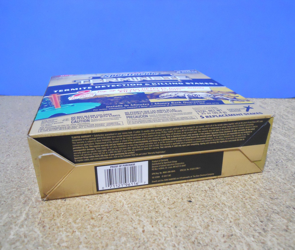 Spectracide Terminate Termite Detection & Killing Replacement Stakes 5 Count New