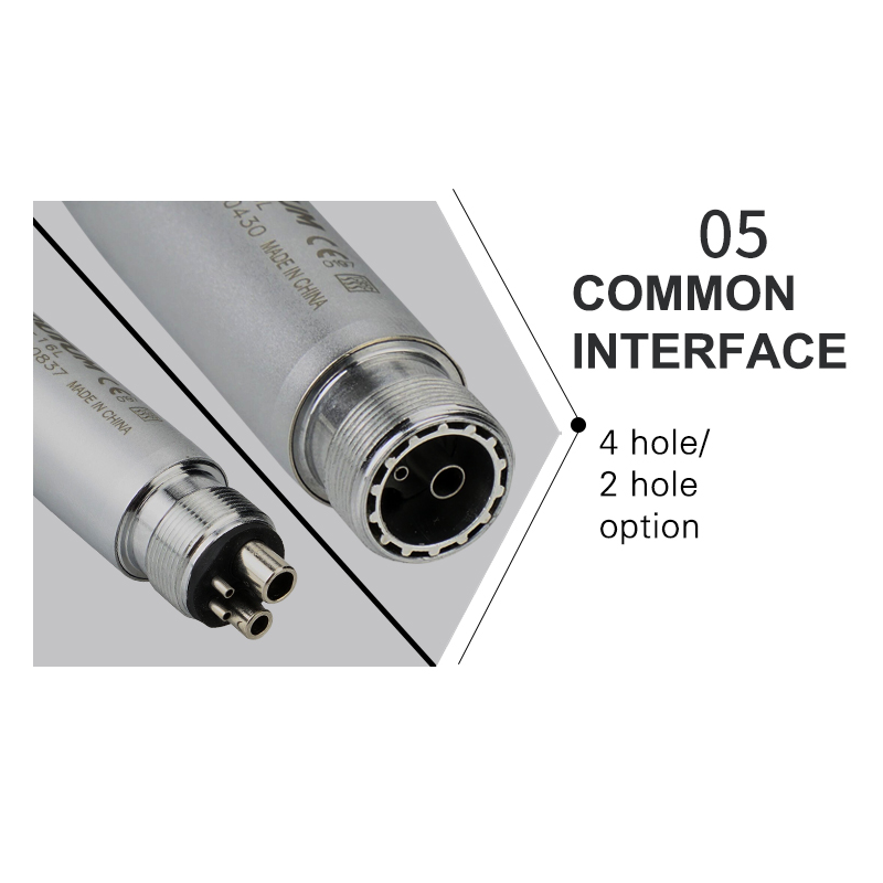 Dental High Speed LED Handpiece E-generator Triple Spray Standard Push Button 2H