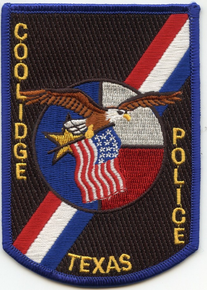 COOLIDGE TEXAS TX colorful POLICE PATCH