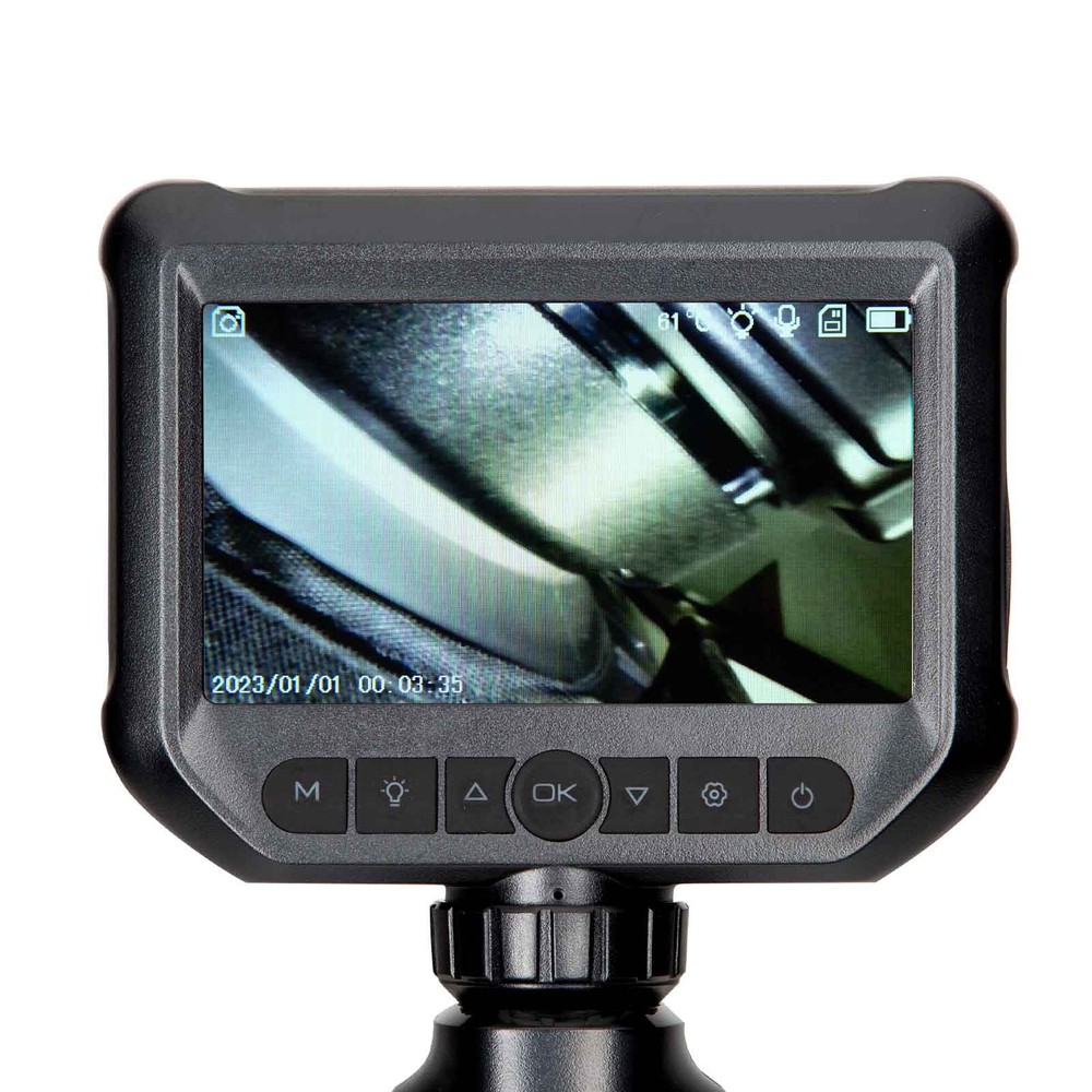 Two-Way Articulating Borescope Camera with Light With Light Snake Scope Camera