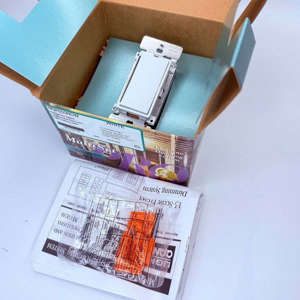 Lightolier Controls MultiSet Pro Master Control Dimmer MSP600ND -WH White - NEW