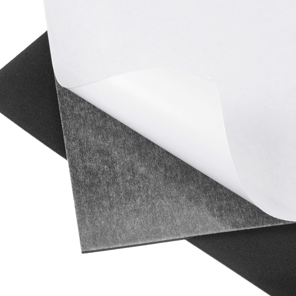 8pcs Adhesive Foam Padding Sheets-[1/8" x 4"] Square Adhesive Foam Padding Black
